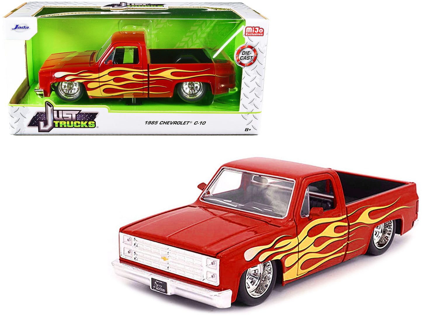 1985 Chevrolet C10 Red Diecast Model Pickup Truck