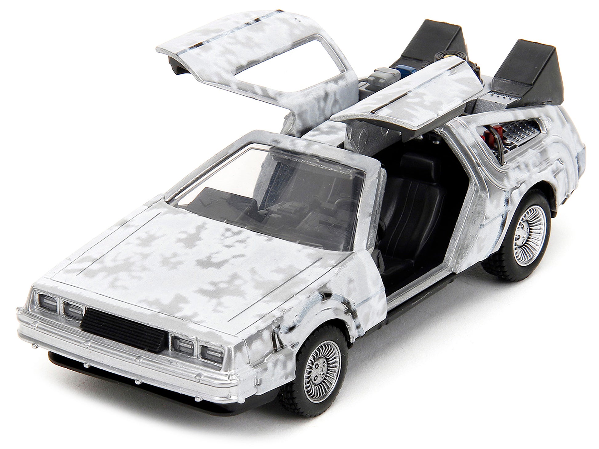 DMC DeLorean Time Machine Silver Diecast Model Car Back to the Future