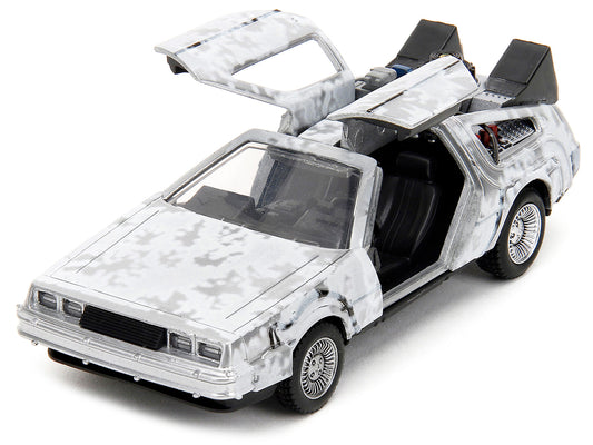 DMC DeLorean Time Machine Silver Diecast Model Car Back to the Future