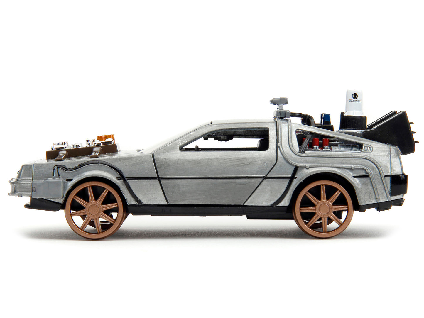 DeLorean DMC Time Machine Silver Diecast Model Car Back to the Future