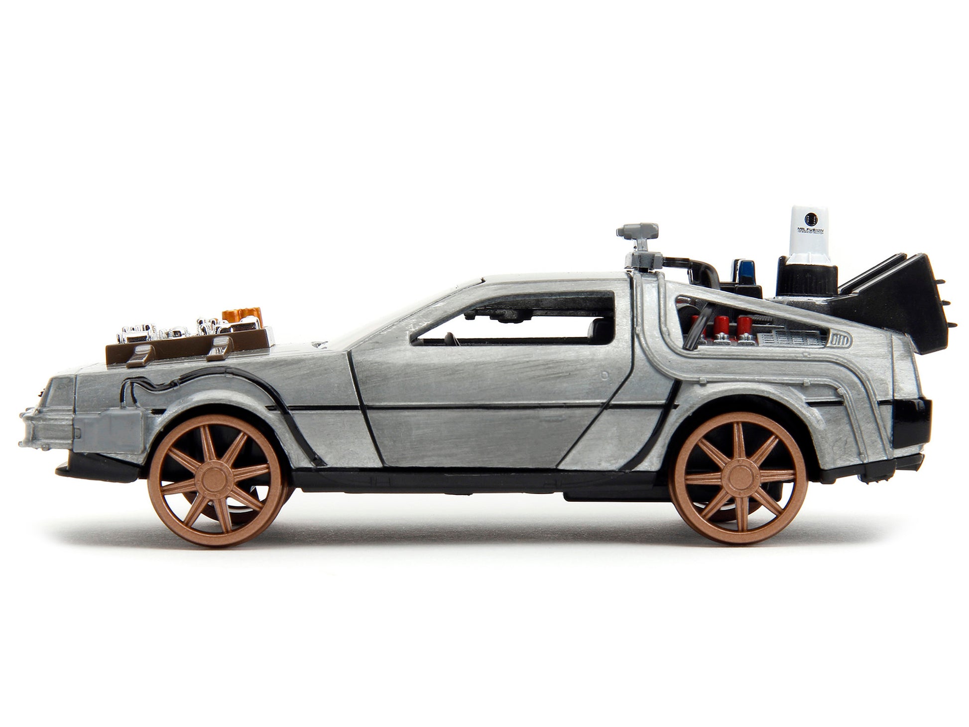 DeLorean DMC Time Machine Silver Diecast Model Car Back to the Future