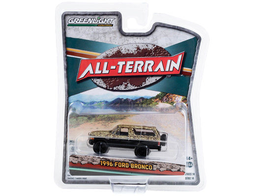 1996 Ford Bronco Lifted Black Diecast Model Car 