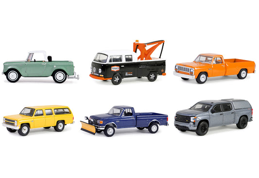 Brand new 1/64 scale diecast car models of "Blue Collar Collection" Set of 6 pieces Series 13 die cast model cars by Gre