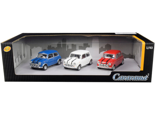 Brand new 1/43 scale diecast car models of Mini Cooper 3 piece Gift Set die cast model cars by Cararama.
Brand new box.