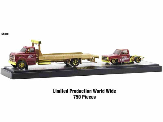 Auto Haulers 3 Piece set of  Diecast Model Auto Transport/Car Hauler 