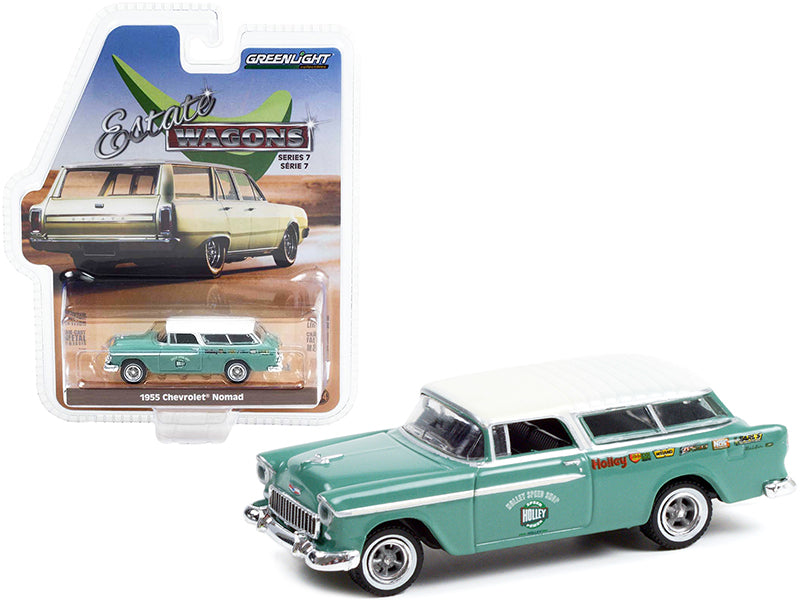 1955 Chevrolet Nomad  Green Diecast Model Car 