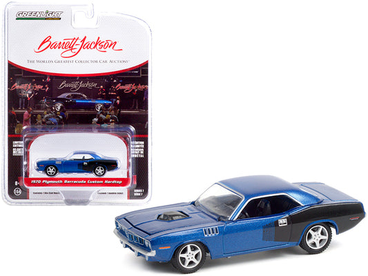 1970 Plymouth Barracuda Custom Blue Diecast Model Car 