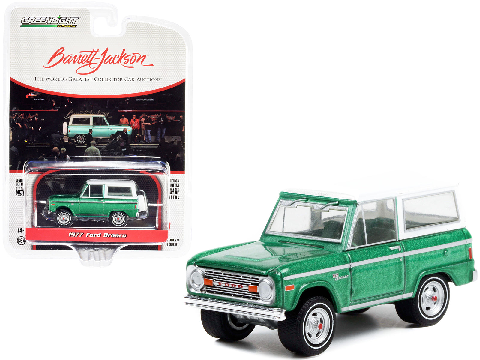 1977 Ford Bronco Jade Green Diecast Model Car 
