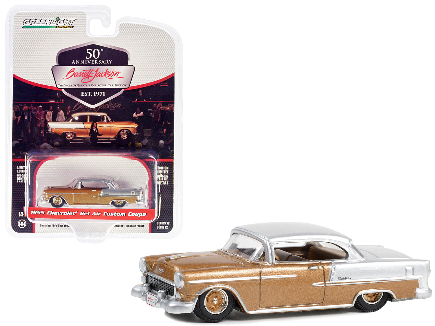 1955 Chevrolet Bel Air Pink Diecast Model Car 