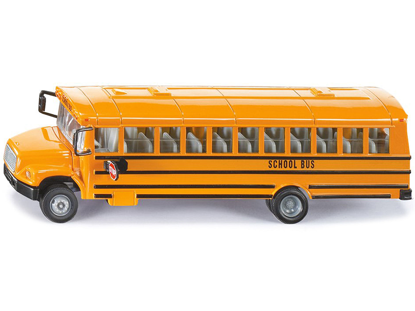 Brand new 1/55 scale diecast model of United States School Bus Yellow die cast model by Siku.
Brand new box.
Real rubb