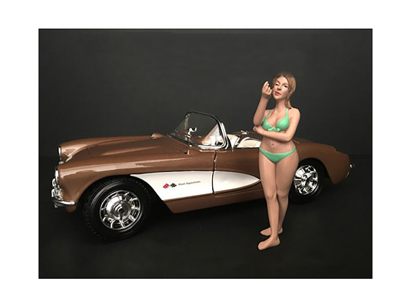 Brand new 1/18 scale of August Bikini Calendar Girl Figurine for 1/18 Scale Models by American Diorama.
Comes in a blis