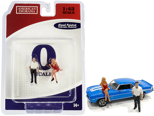 70s Style Set 2 of   Model Retro Style Figure 