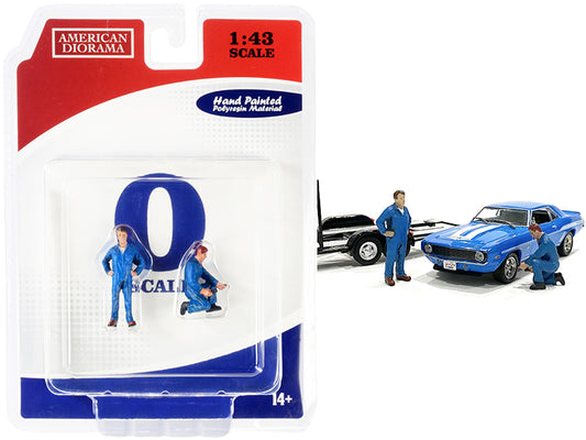 John & Tony Mechanics   Model Auto Mechanic Figure Automotive Repair