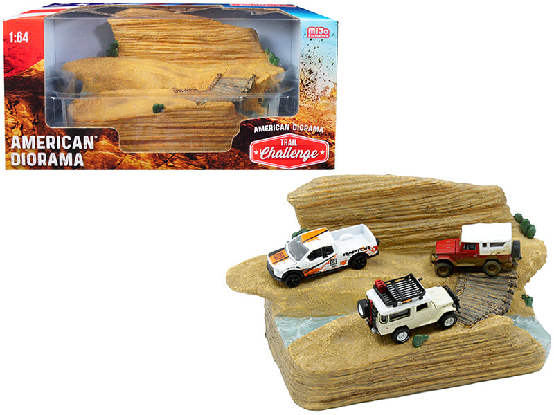Trail Challenge Resin Diorama  Resin Model Diorama Set 