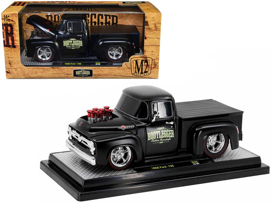1956 Ford F-100 Black Diecast Model Pickup Truck 