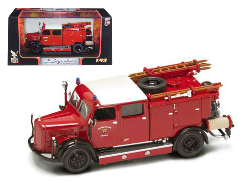 1950 Mercedes Benz TLF Red Diecast Model Fire Engine Fire & Rescue