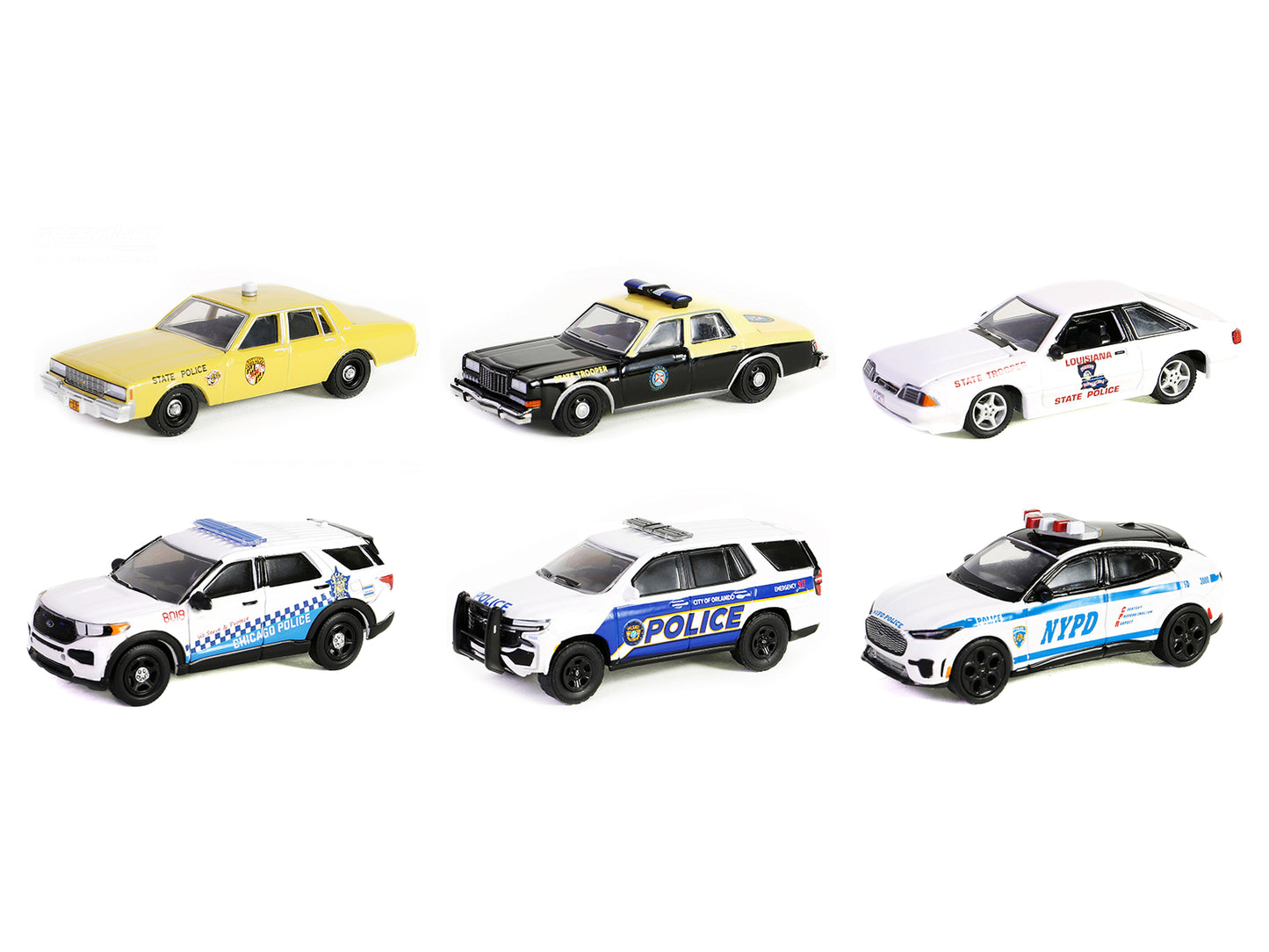 Brand new 1/64 scale diecast car model of 2023 Ford Mustang Mach-E GT Vapor Blue with Black Top "Showroom Floor" Series 5 die cast model car