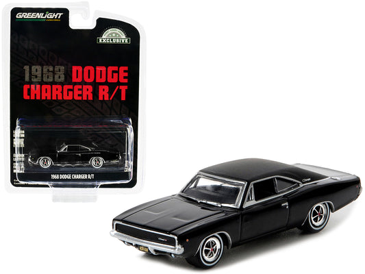 Brand new 1/64 scale diecast car model of 1968 Dodge Charger R/T Black Hobby Exclusive die cast model car by Greenlight.
Limited edition.
