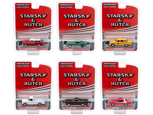 Brand new 1/64 scale diecast car models of Hollywood Special Edition Starsky and Hutch 1975-1979 TV Series Set of 6 pieces die cast model ca