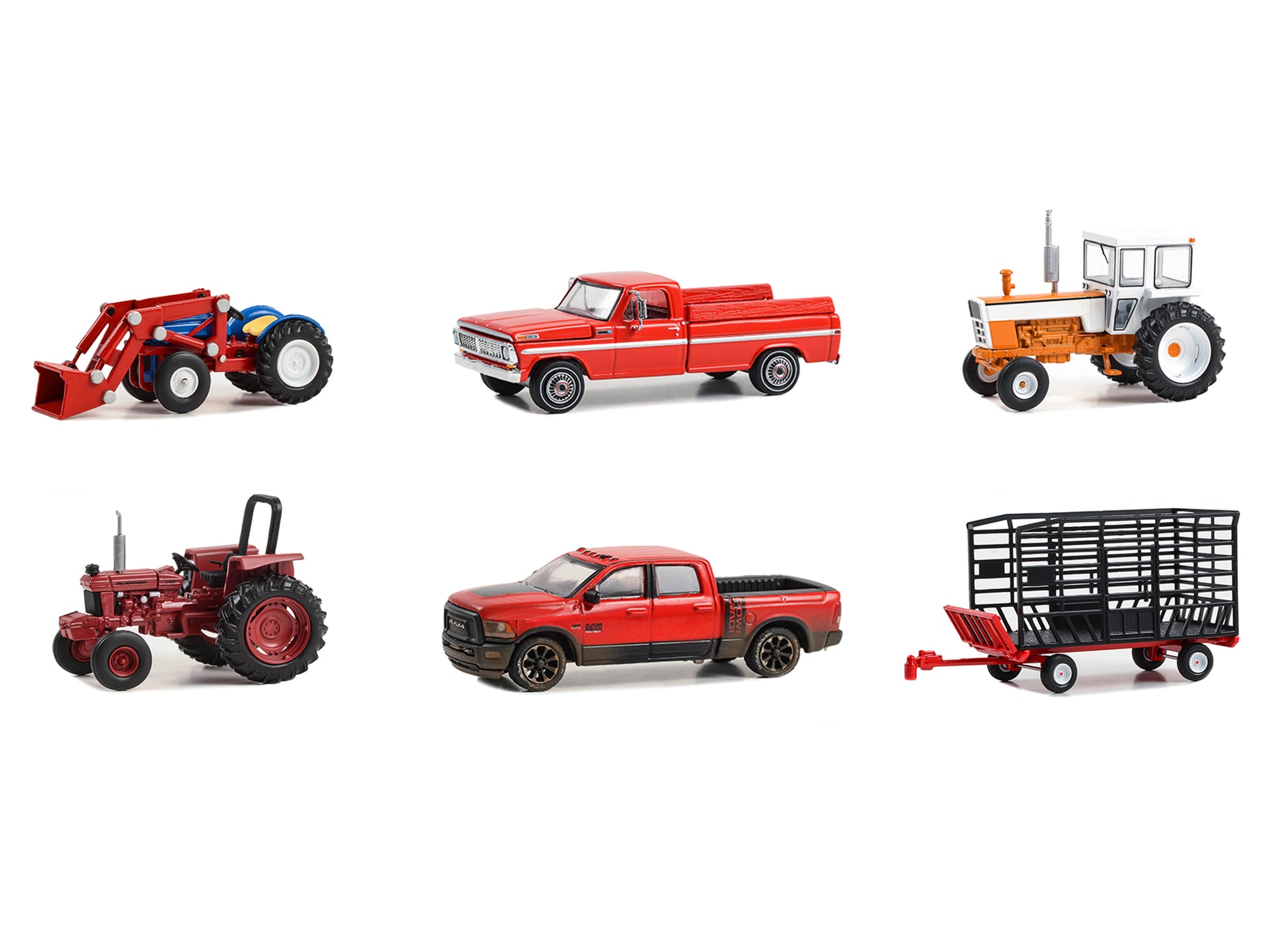 Down on the Farm  Diecast Model Farm Equipment Set 