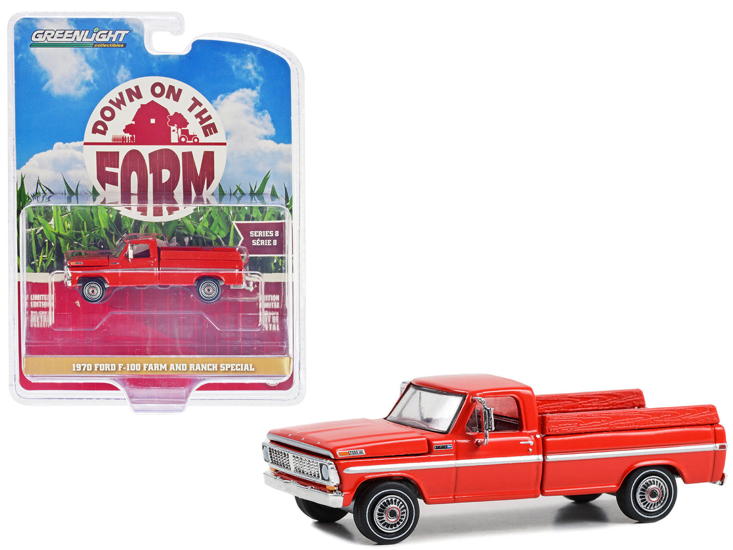 1970 Ford F-100 Red Diecast Model Pickup Truck 