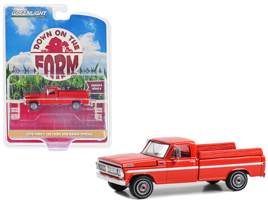 1970 Ford F-100 Red Diecast Model Pickup Truck 
