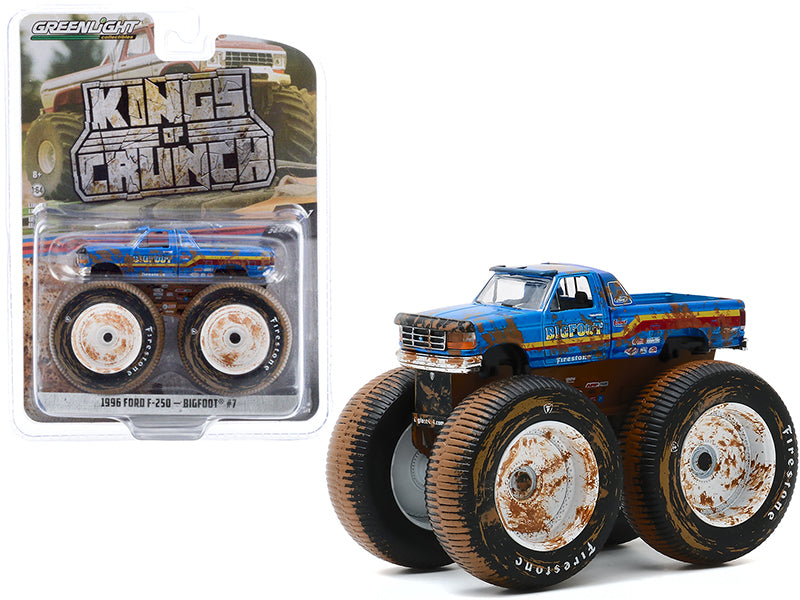 1996 Ford F-250 Blue Diecast Model Monster Truck 