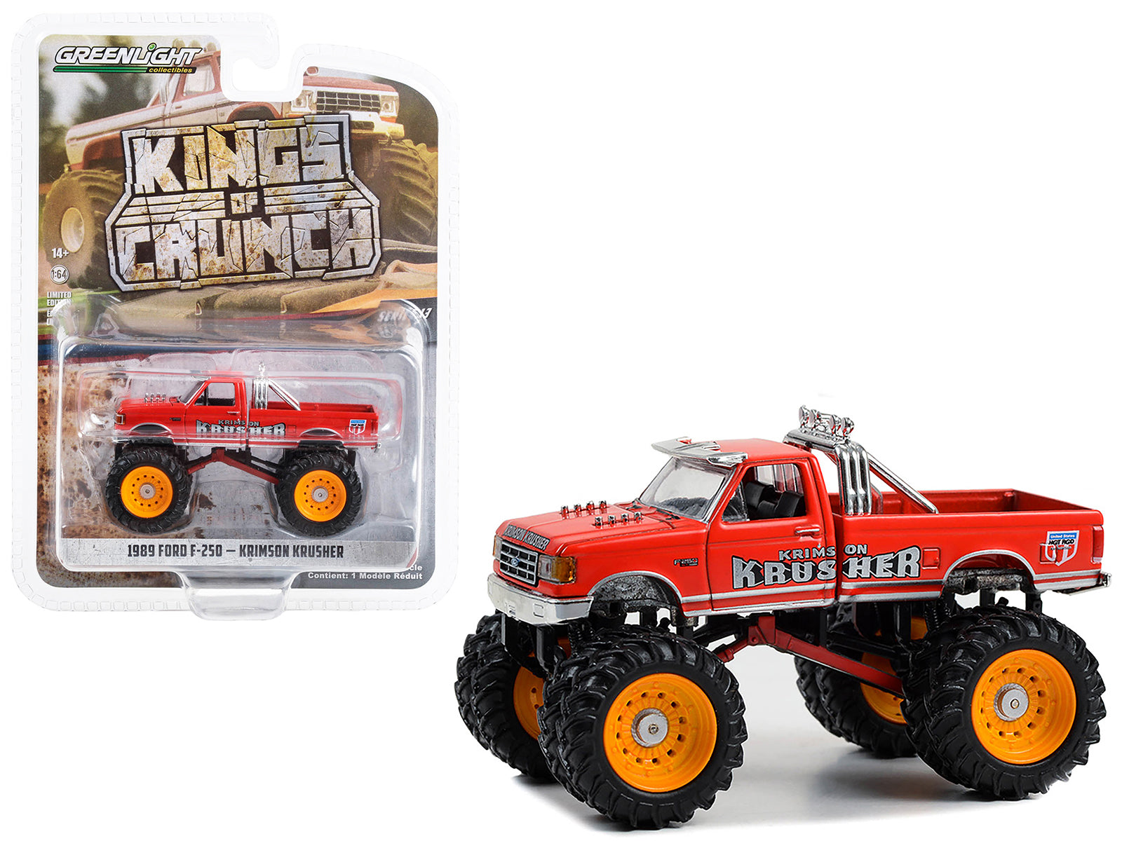 1989 Ford F-250 Red Diecast Model Monster Truck 