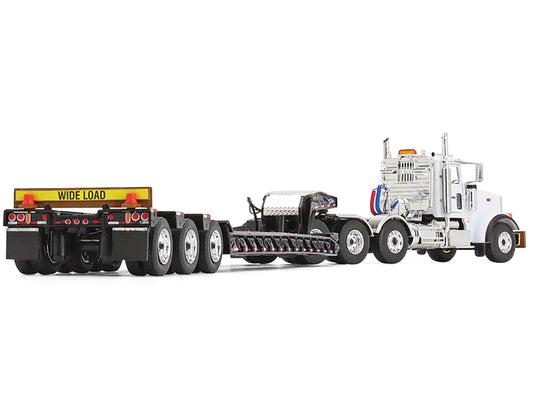Peterbilt 367 Day Cab White Diecast Model Tractor Trailer 