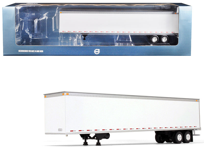 53' Trailer  1 White Diecast Model Commercial Trailer 