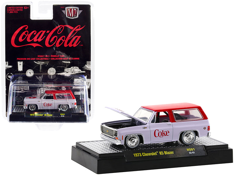 1973 Chevrolet K5 Blazer White Diecast Model Car Coca-Cola