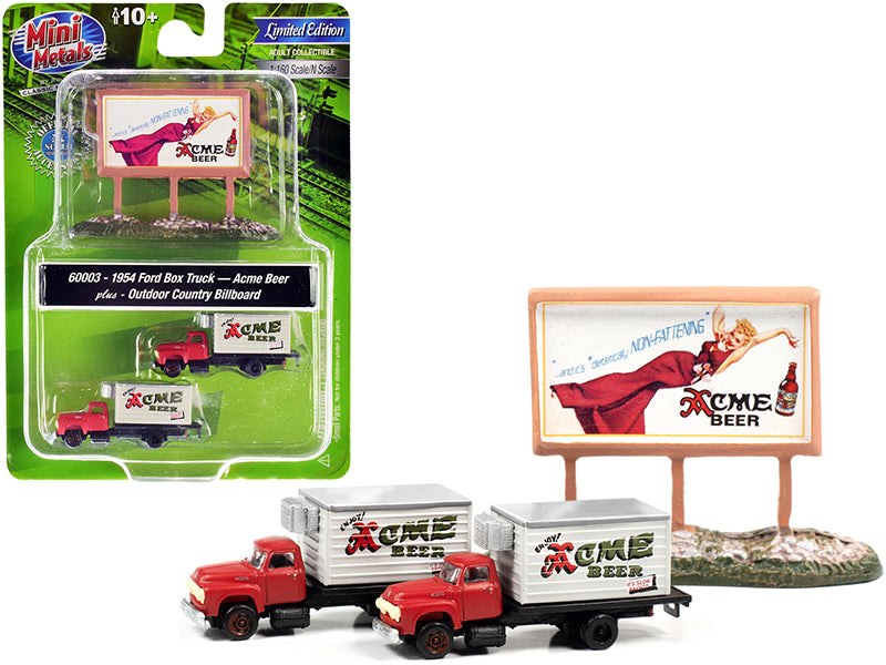 1954 Ford Box  Red  Model Box/Van Truck 