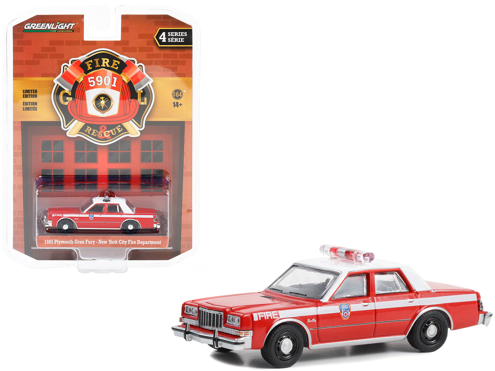 1985 Plymouth Gran Fury Red Diecast Model Car 