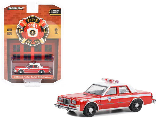 1985 Plymouth Gran Fury Red Diecast Model Car 