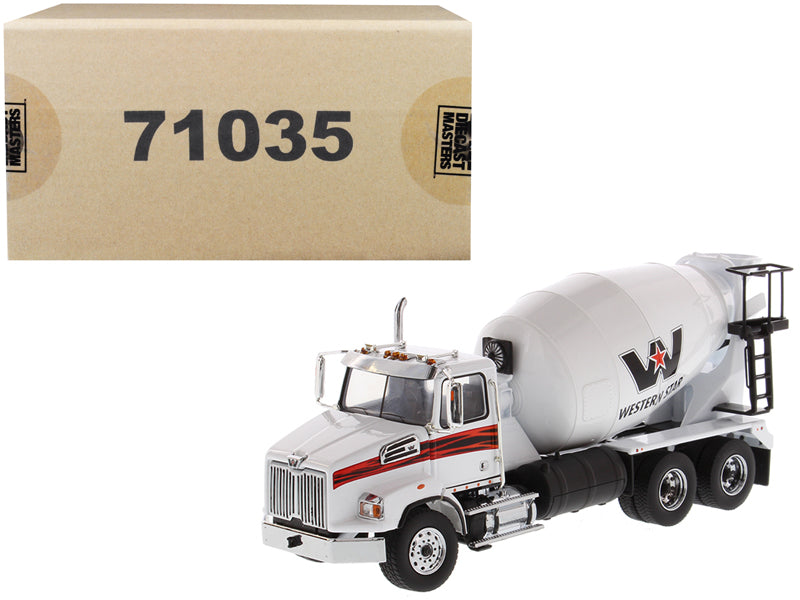 Western Star White Diecast Model Concrete Mixer Truck 