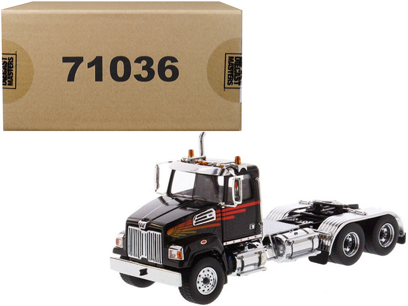 Western Star 4700 SF Black Diecast Model Truck Tractor 
