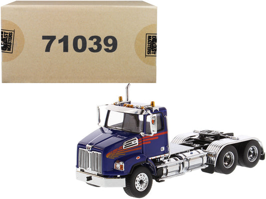 Western Star 4700 SB Blue Diecast Model Truck Tractor 