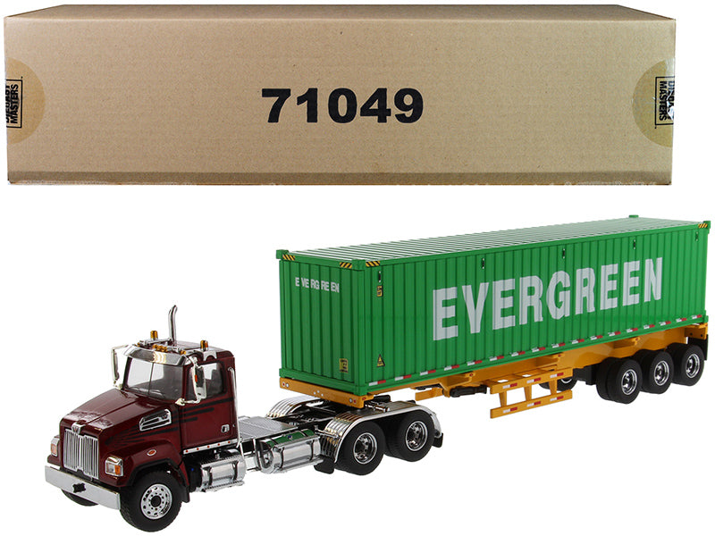 Western Star 4700 SB Red Diecast Model Truck Tractor 