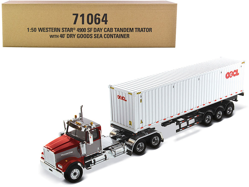 Western Star 4900 SF Red Diecast Model Truck Tractor 