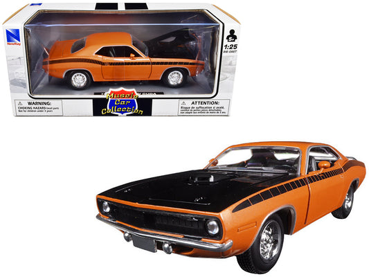 1970 Plymouth Cuda  Orange Diecast Model Car 