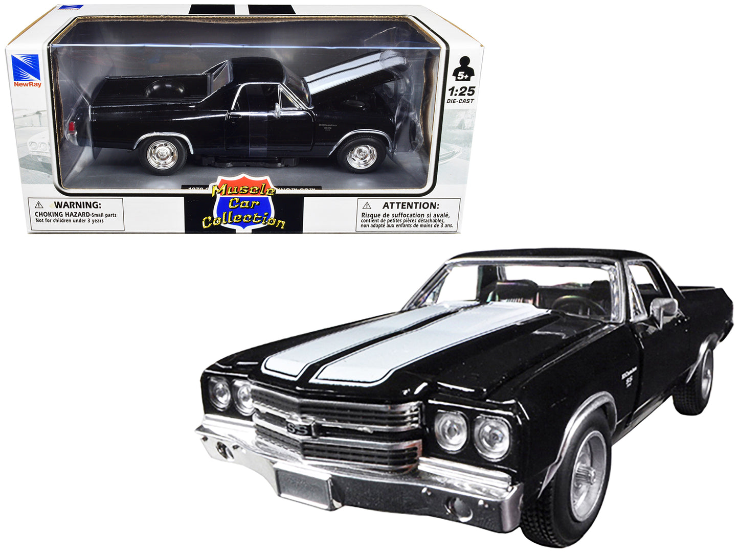 1970 Chevrolet El Camino Black Diecast Model Car 