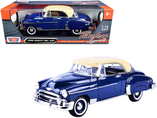 1950 Chevrolet Bel Air Blue Diecast Model Car 