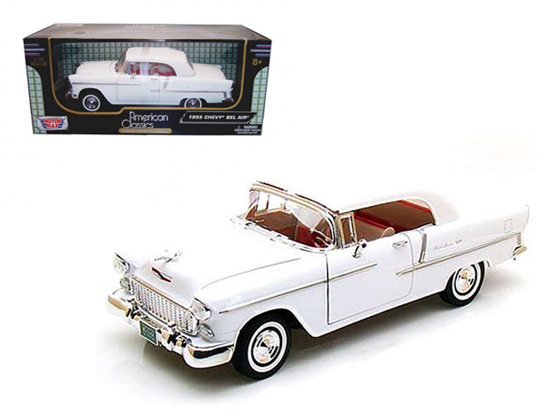 1955 Chevrolet Bel Air White Diecast Model Car 