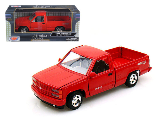 1992 Chevrolet SS 454 Red Diecast Model Pickup Truck 
