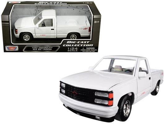 1992 Chevrolet 454 SS White Diecast Model Pickup Truck 