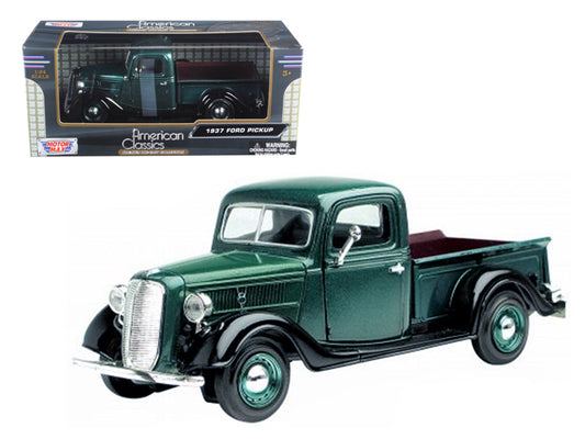 1937 Ford   Green Diecast Model Pickup Truck 