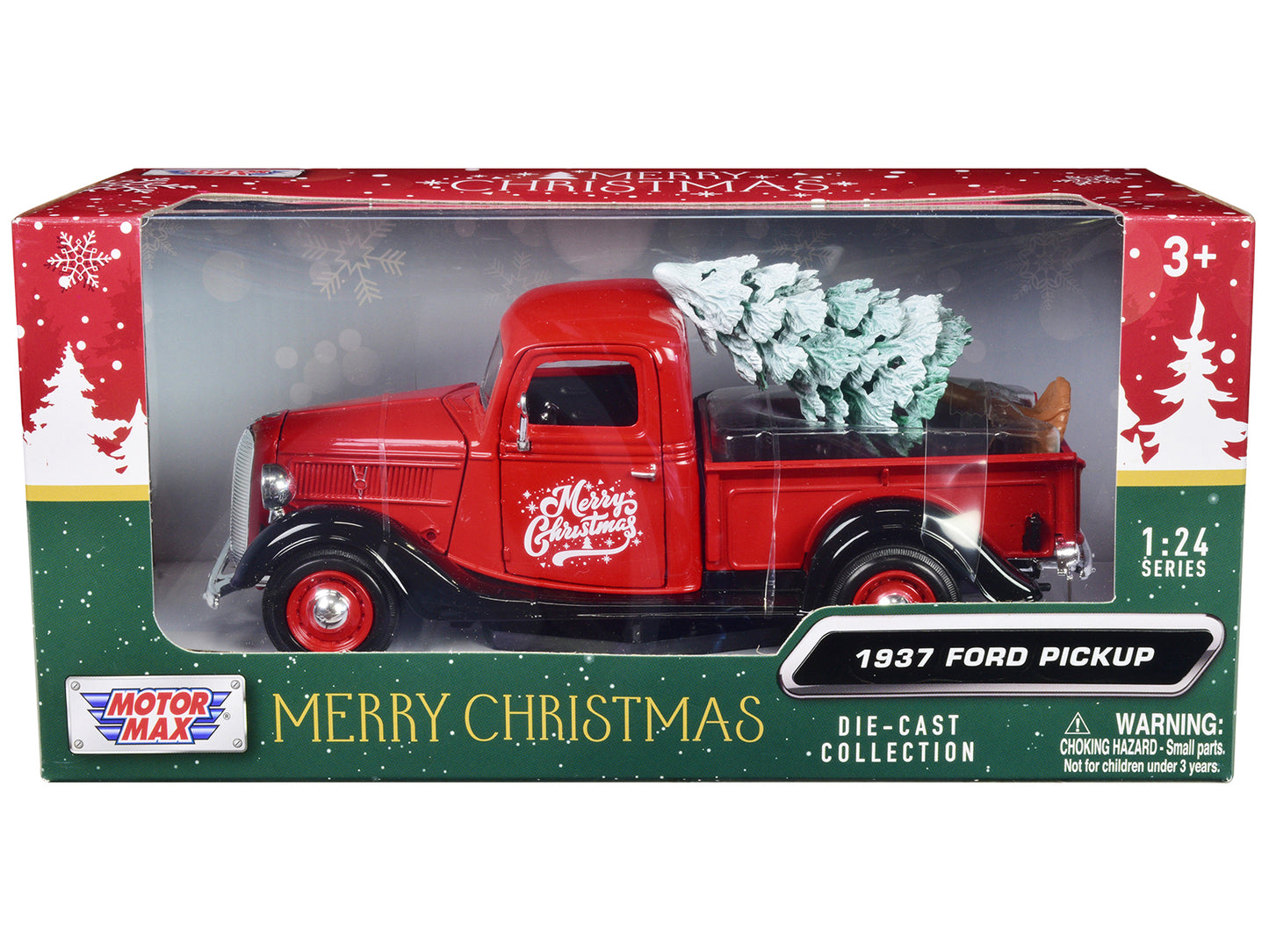 1937 Ford   Red Diecast Model Pickup Truck 