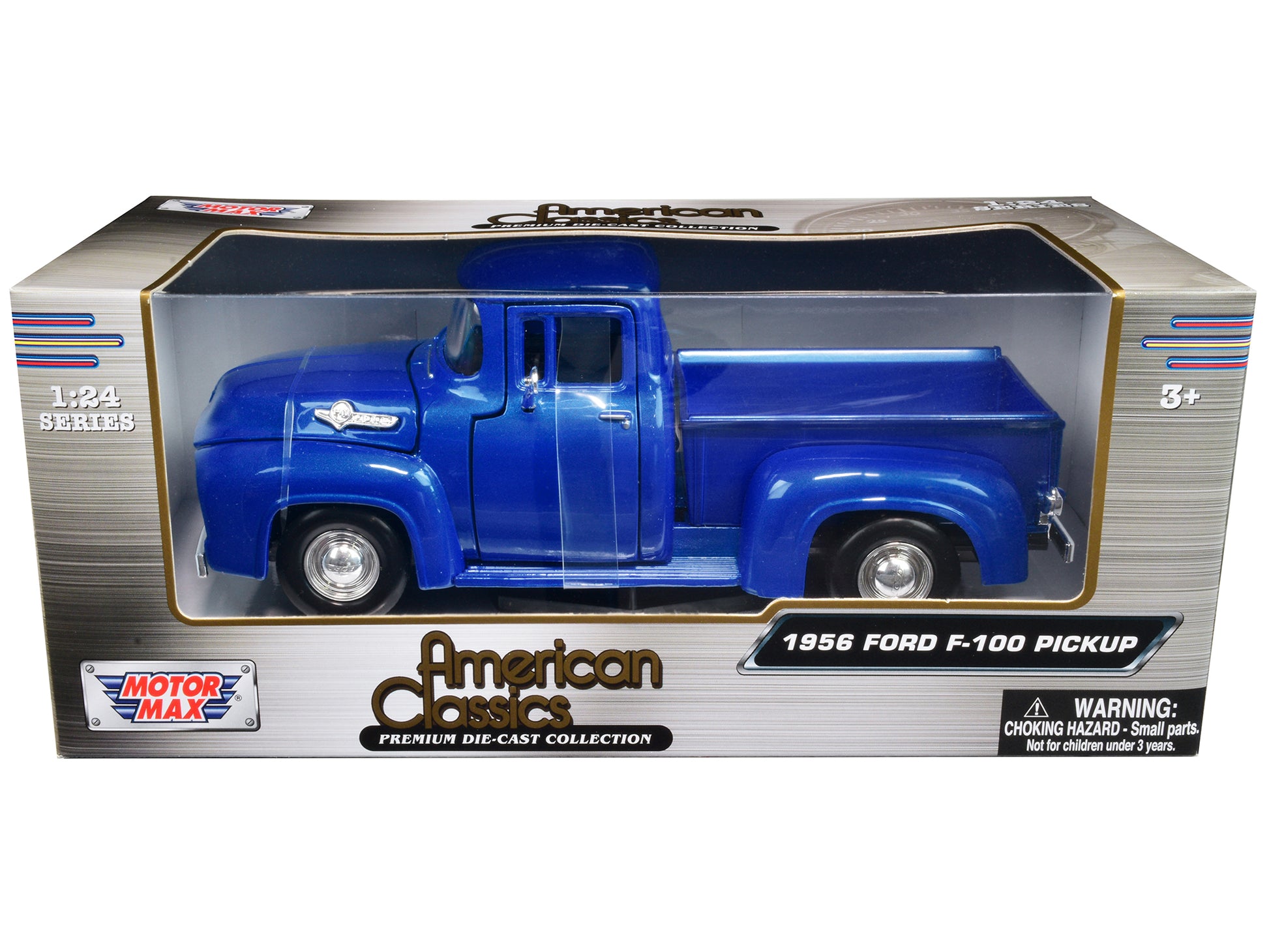 1956 Ford F-100 Blue Diecast Model Pickup Truck 