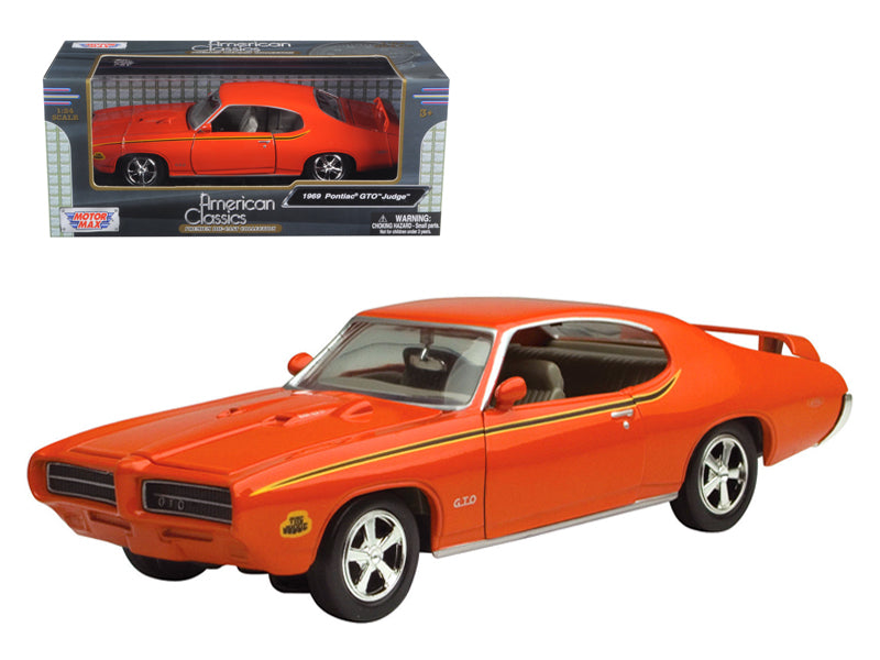 1969 Pontiac GTO Judge Orange Diecast Model Car 