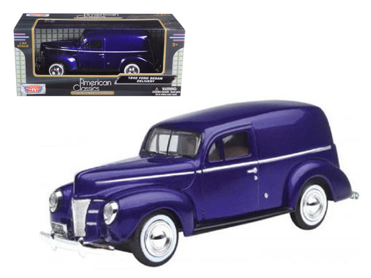 1940 Ford Sedan Delivery Purple Diecast Model Car 